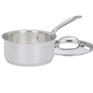 Cuisinart Classic Stainless Cookware 1.0Qt  Saucepan/ Lid Induction Ready 719-14